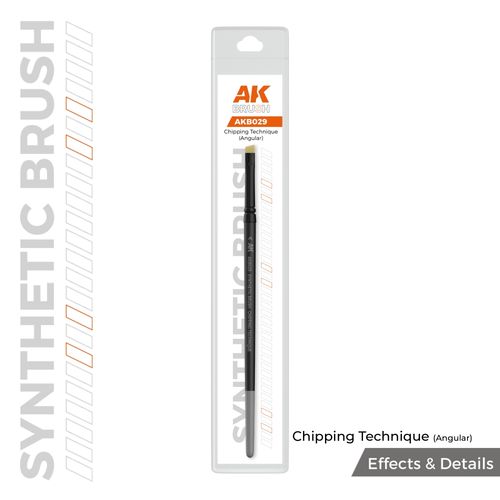 AK-Interactive AKB029 Chipping Technique (Angular) Brush