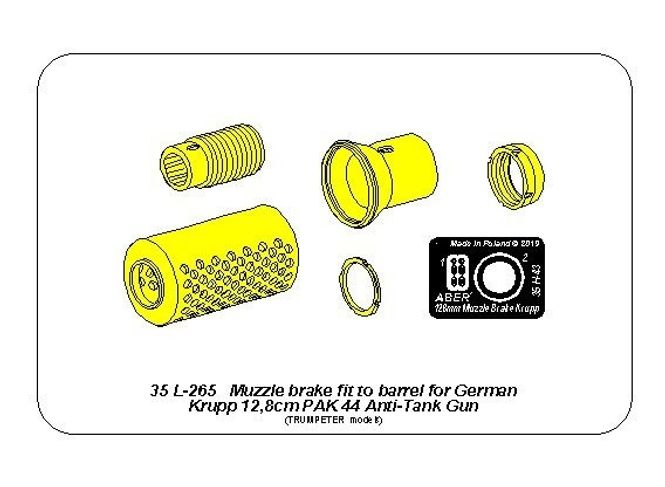 Hovedbilde Muzzle brake fit to barrel for Krupp 12,8cm PAK ...