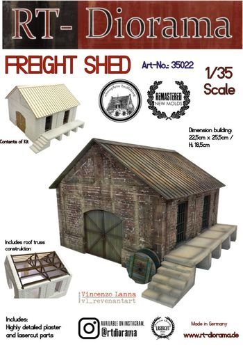 RT-Diorama 35022 Freight Shed (Modular System) (1:35)