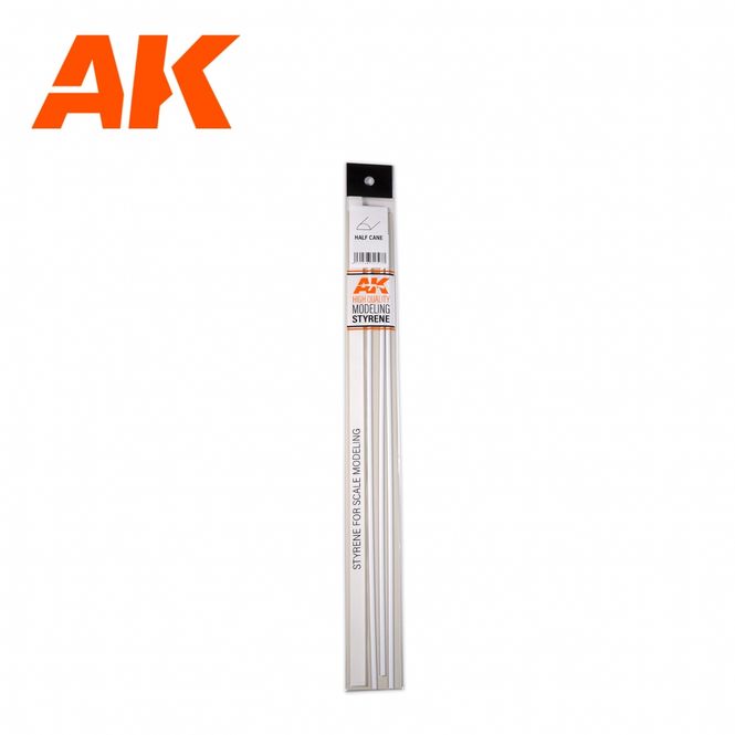 Main Image Half cane 1.00 x 350mm - STYRENE STRIP