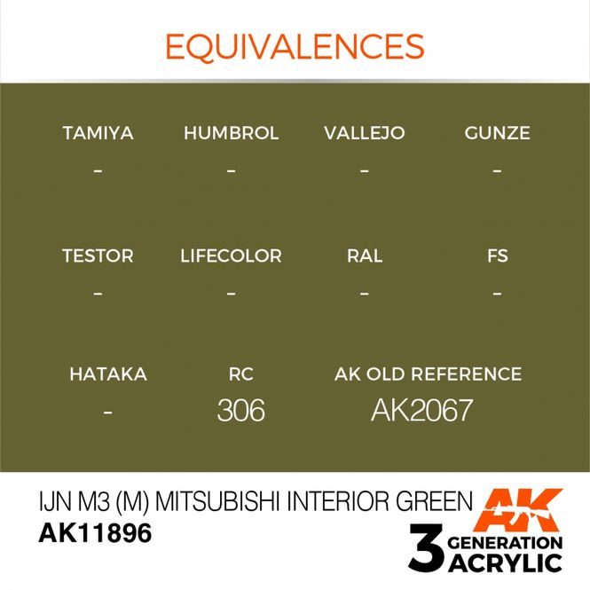 Hovedbilde IJN M3 (M) Mitsubishi Interior Green