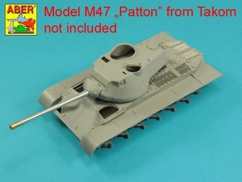 90 mm M-36 tank barrel  cyrindrical Muzzle Brake without mantlet cover for U.S. M47 Patton