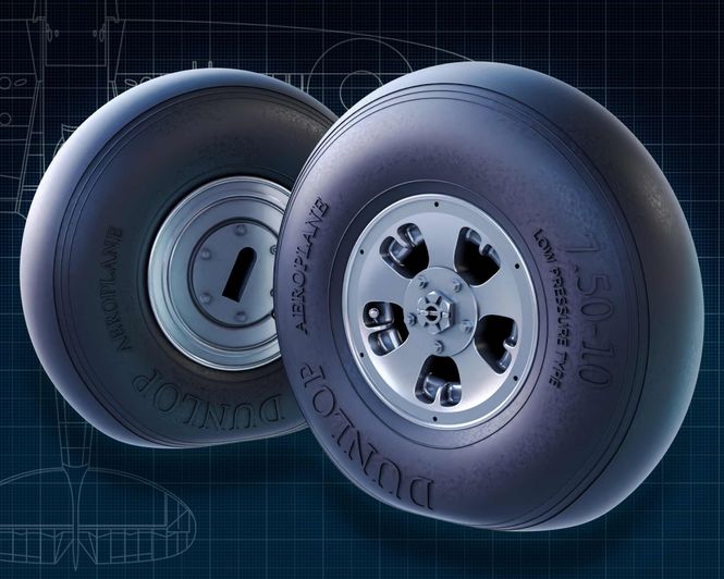 Hovedbilde ANYZ Resin Wheel set for KOTARE 1/32 Spitfire MK ...