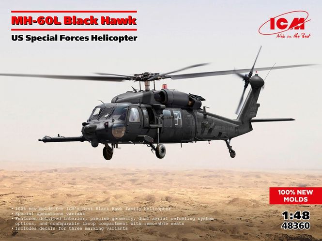 Hovedbilde ICM 1:48 - MH-60L Black Hawk - US Special Forces ...