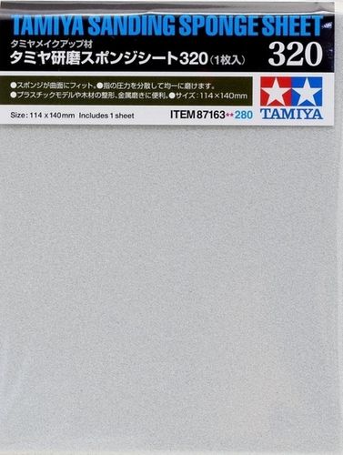 Tamiya 87163 Polishing Sanding Sponge Sheet P320