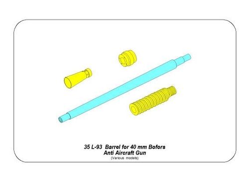 Barrel for 40mm Bofors Anti Aircraft Gun