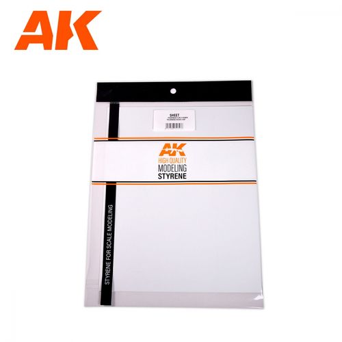 1.5mmthickness x 245 x 195mm - STYRENE SHEET