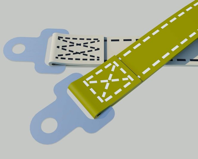 Main Image ANYZ Seatbelt stitches 1:32 & 1:35 (white)