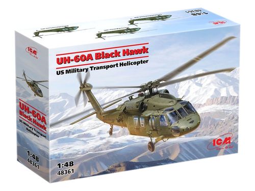 ICM 1:48 - UH-60 A Black Hawk - US Military Transport Helicopter (48361)