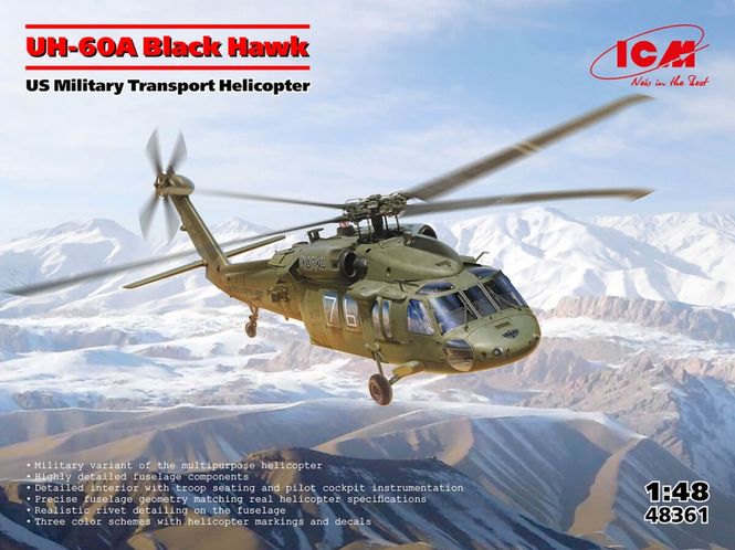 Hovedbilde ICM 1:48 - UH-60 A Black Hawk - US Military ...