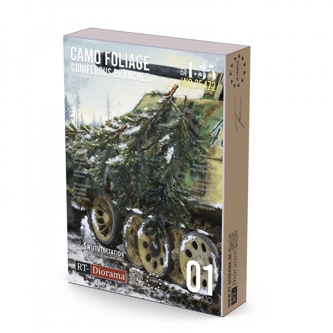 Hovedbilde RT-Diorama 1:35 - 35472 Coniferous branches (Camo ...