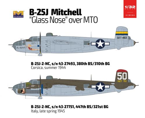 HK Models 1:32 -B-25J Mitchell 