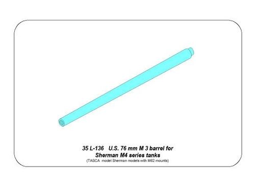 U.S.76 mm M1A1 barrel for Sherman