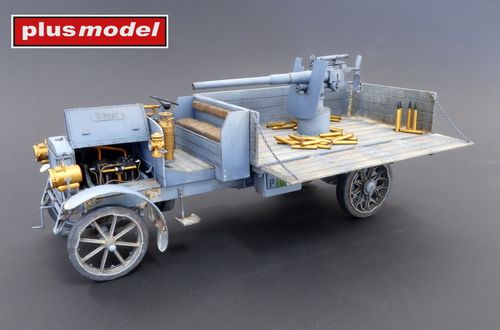 Plus Model 1:35 - Vickers Gun QF-3 - Conversion Set for the Lorry B Truck (for MiniArt Kits) 615 