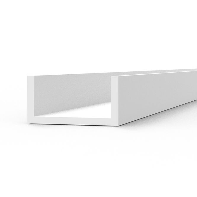 Hovedbilde U Channel 4.0 width x 350mm - STYRENE STRIP