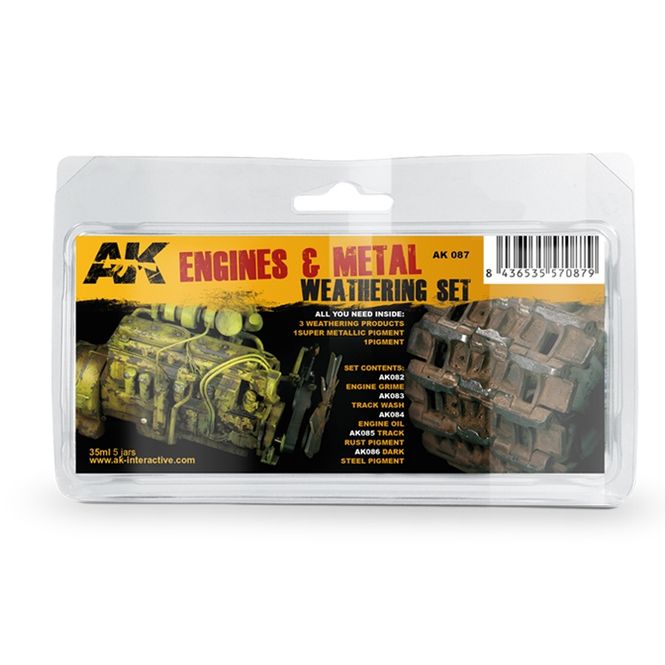 Hovedbilde AK-Interactive AK087 Engines and Metal Weathering ...