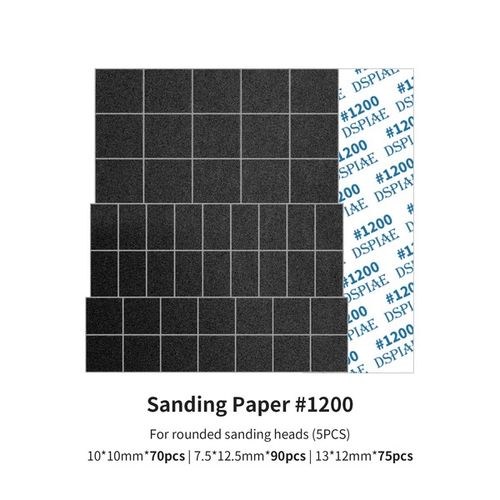 DSPIAE Sanding Paper for Arc Reciprocating Sanding Head #1200