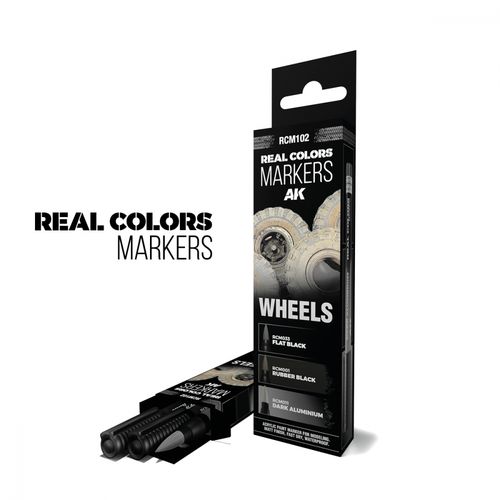AK Real Colors Markers - Wheels - 3 markers