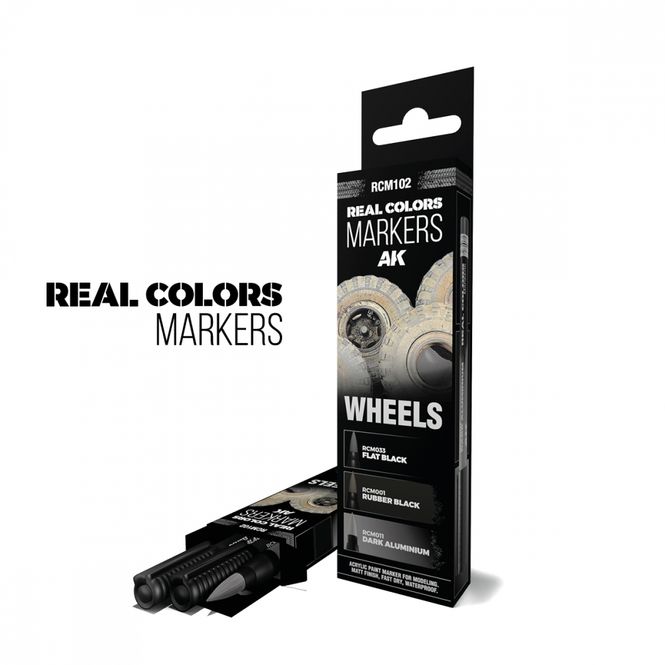 Hovedbilde AK Real Colors Markers - Wheels - 3 markers