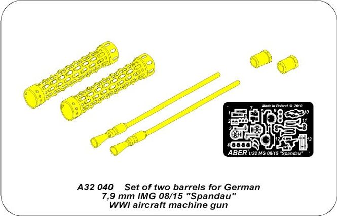 Hovedbilde Barrels for MG 08/15 - Aber Models