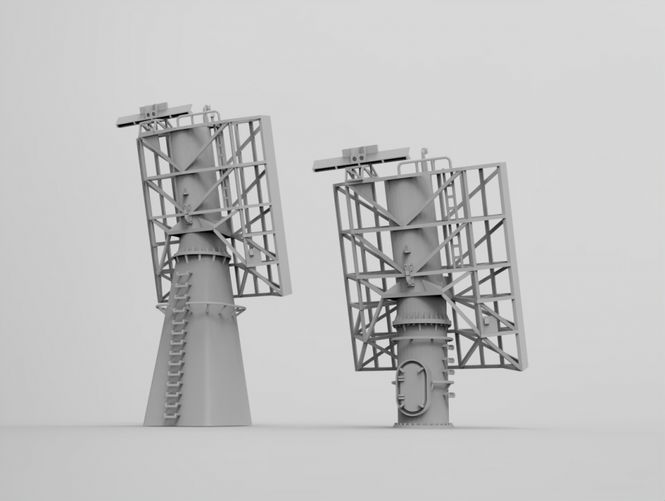 Hovedbilde HS Models 1:350 - US Navy AN/SPS-48 Radar