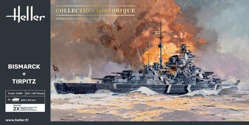 Heller 1:400 - Bismarck And Tirpitz Twinset 85078 