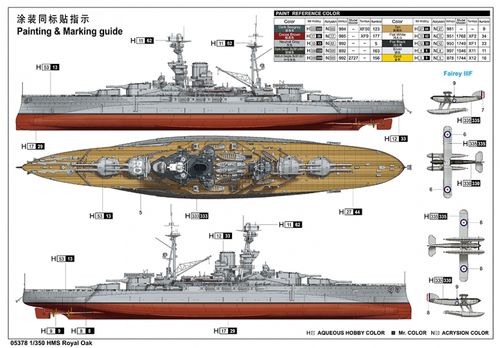 Trumpeter 1:350 - HMS Royal Oak (05378)
