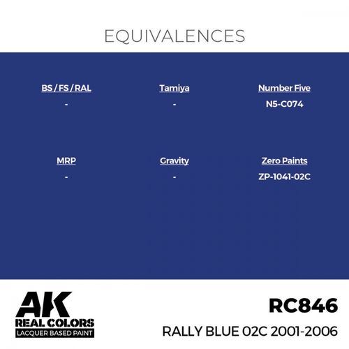 RC846 Rally Blue 02C (2001-2006)
