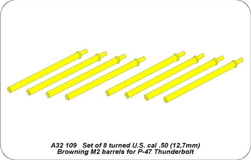 8 Browning M2 barrels for P-47 Thunderbolt