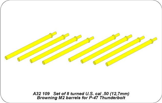 Main Image 8 Browning M2 barrels for P-47 Thunderbolt