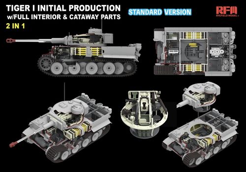 RFM 1:35 - Tiger I initial prod. interior-cutaway (STANDARD)