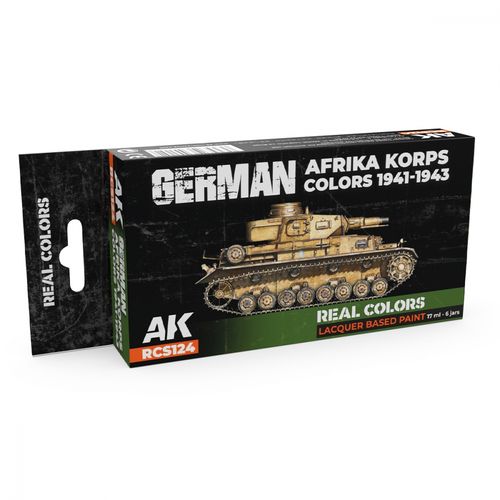 AK-Interactive RCS124 German Afrika Korps Colors 1941-1943 Set