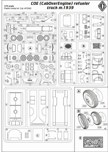 ACE 1:72 -Ford COE (Cab Over Engine) Tanker Truck m.1939 (72592)