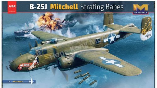 HK Models 1:32 -B-25J Mitchell Strafing Babes