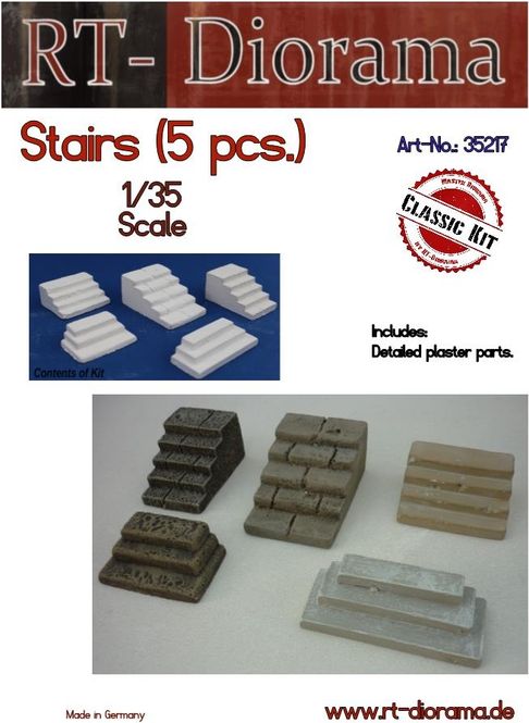 Main Image RT-Diorama 35217 Stairs (5 pcs) (1:35)