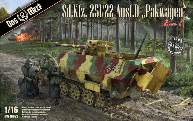 Hovedbilde Das Werk 1:16 - Sd.Kfz. 251/22 Ausf.D Pakwagen