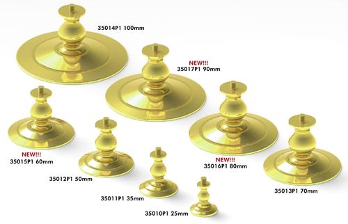 Pontos Model - Buffed and Polished Solid Brass Pedestals Type 50 (35012P1)