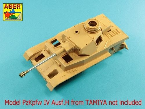 Germ.75mm barrel for KwK40L/48 with middle model muzzle brake for Pz.Kpfw.VI, Ausf.H late-Ausf.J early