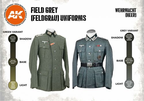 AK-Interactive AK 11627 FIELD GREY (FELDGRAU) UNIFORMS SET