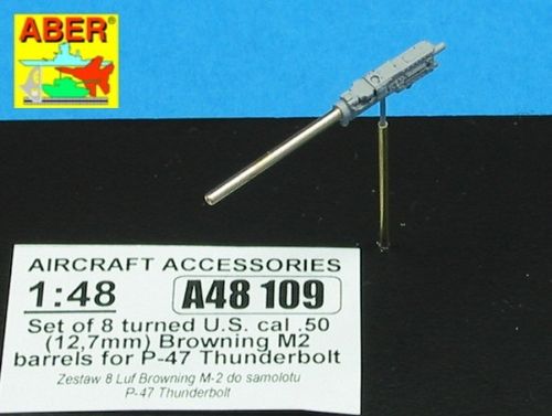 8 Browning M2 barrels for P-47 Thunderbolt - Aber Models