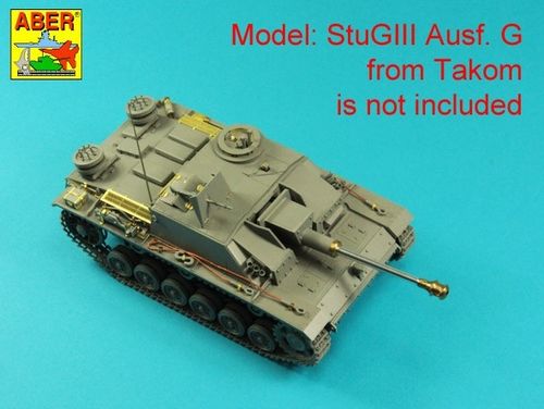 German StuK.40 L/48 7,5 cm Barrel with middle muzzle brake for Stug.III, Ausf G middle
