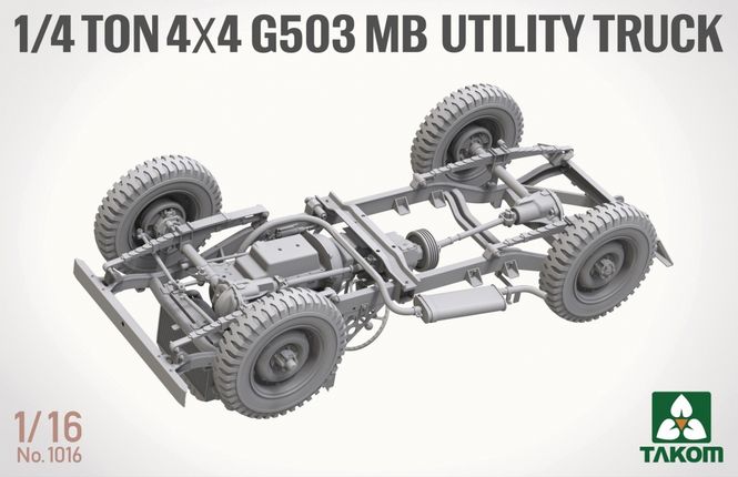 Hovedbilde Takom 1:16 - 1/4 Ton 4x4 G503 MB Utility Truck ...