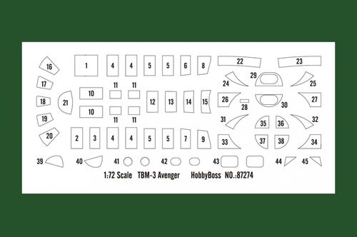 Hobby Boss 1:72 - Grumman TBF-1C Avenger (87275)