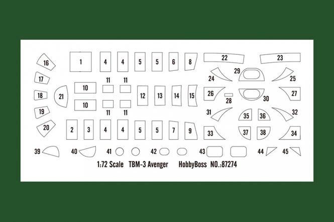 Hovedbilde Hobby Boss 1:72 - Grumman TBF-1C Avenger (87275)