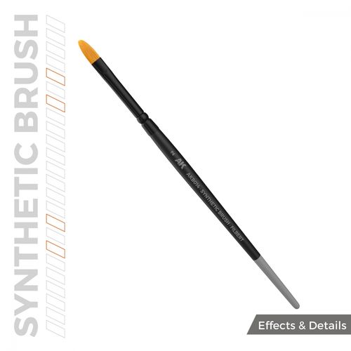 AK-Interactive B014 AK Synthetic Brush - Filbert 2