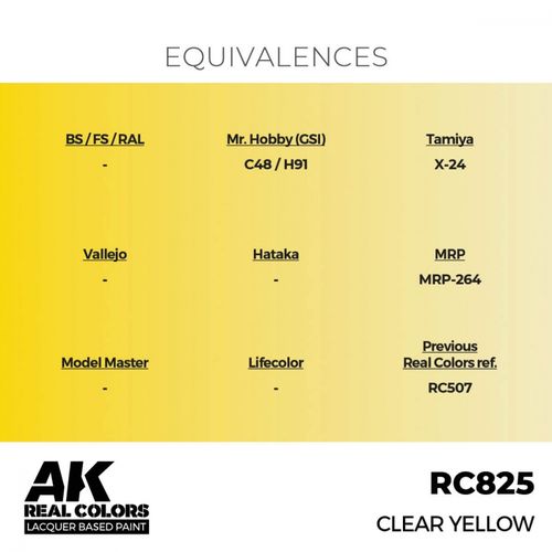 RC825 Clear Yellow