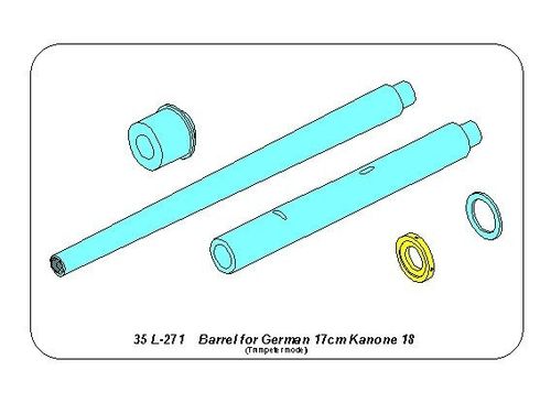 Barrel for German 17cm Kanone 18