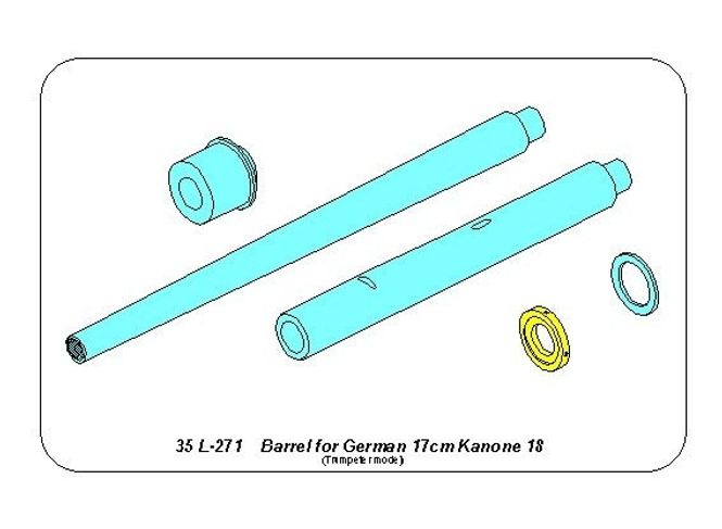 Hovedbilde Barrel for German 17cm Kanone 18