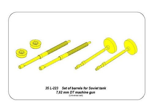 Set of 2 barrels for Soviet 7,62mm DT