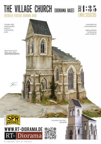 RT-Diorama 35035 Diorama Base - The Village Church (1:35)